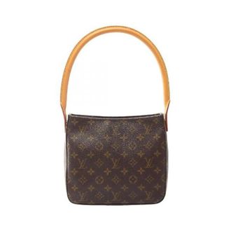 Louis Vuitton Pre-owned Looping MM Monogram Schoudertas - Dames - Pre-owned - Bruin - Maat: ONE Size Leer