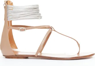 Aquazzura Leather Flat Sandals