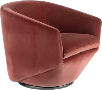 Angel Cerd&aacute; Sill&oacute;n giratorio terciopelo melocot&oacute;n