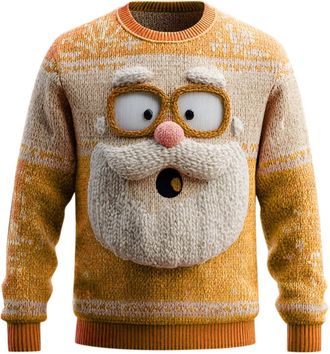 Generic Ugly Christmas Jumpers Mens UK Christmas Shirts Xmas Shirt Novelty Crewneck Tops Casual Comfortable Men Jumper for Funny Golf Santa Claus Print Sweats