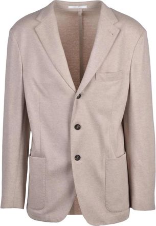 Eleventy Blazer in maglina - Heren - Blazers - Beige - 3XL - Wol - Jassen