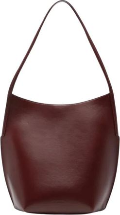 Jil Sander Kante Tote Bag - Dames - Schoudertassen - Bruin - ONE Size - Leer - Tassen