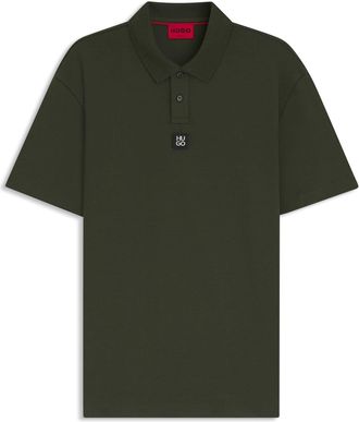 HUGO BOSS Hugo Mens Deabono Short Sleeve Polo Shirt in Dark Green - Size X-Small
