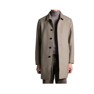 Duno Jasper Darfo Coat - Heren - Mantel - Bruin - S - Wol - Jassen