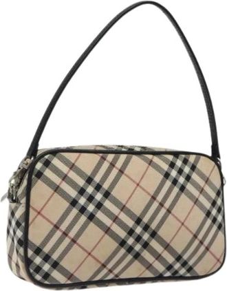Burberry Pre-owned Shoulder Bags, female, Beige, Size: ONE SIZE Pre-owned Nylon Shoulder Bag