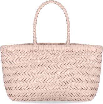 Dragon Diffusion Mini Flat Gora Basket Bag - Dames - Shoppers - Roze - ONE Size - Leer - Tassen