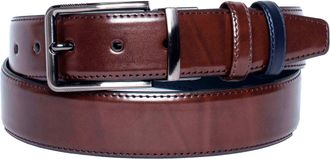 Vella Pais Vintage Reversible Brown Navy Mens Belt