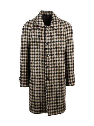 L.B.M. 1911 Beige-Green Virgin Wool-Blend Coat
