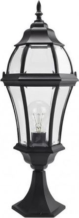 Fabrilamp Fabrilamp - Sobremuro Exterior Aluminio Becrux 1xe27 Negro 64,5x21x21 Cm Ip44