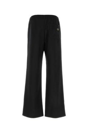 Valentino Garavani Mens Black Polyester Pant Nero Pantaloni