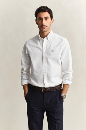 GANT Men Stretch Oxford Shirt (XXXL) WHITE