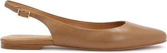 Kazar Lichtbruine ree slingback pumps - Dames - Ballerinas - Bruin - 38 EU - Leer - Schoenen