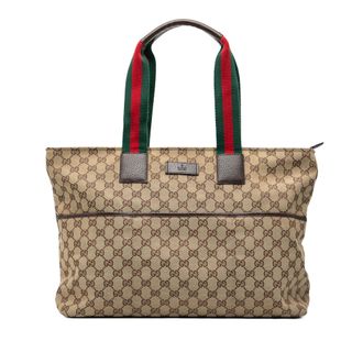 Gucci Tweedekans Gg Canvas Web Tote