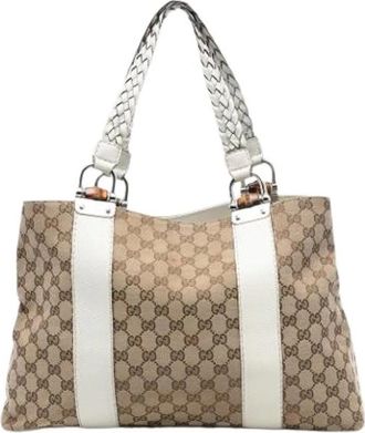 Gucci Pre-owned Tote Bags, female, Brown, Size: ONE SIZE Pre-owned Tote Bag