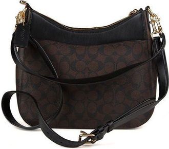 Coach Womens Crossbody Bag Taupe-Taupe Leather Crossbody-bags