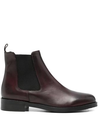 Paola Parisi Roma round-toe chelsea boots - Purple