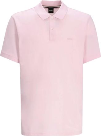 BOSS piqu&eacute; polo shirt - Pink