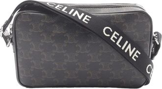 Celine Pre-owned Vintage Triomphe Canvas Camera Bag - Dames - Vintage Schoudertas - Bruin - ONE Size - Vintage