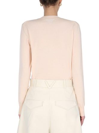 Bottega Veneta Cashmere Blend Crew Neck Sweater - Pink