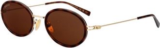 Gucci Retro zonnebril Gg 1980S stijl - Dames - Zonnebrillen - Bruin - 52 MM - Accessoires