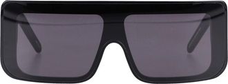 Rick Owens Rechthoekig Frame Zwarte Lens Zonnebril - Heren - Zonnebrillen - Zwart - ONE Size - Nylon - Accessoires