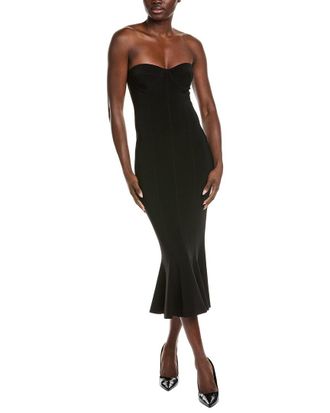 Norma Kamali Corset Midi Dress