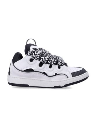 Lanvin Low-Top Sneakers With Oversized Black And White Laces