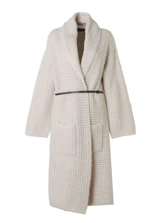 Fabiana Filippi Womens Long Cardigan Sweater In Ivory