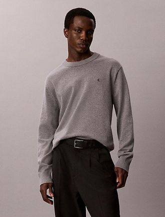 Calvin Klein Jersey De Algod&oacute;n Con Monograma Cl&aacute;sico