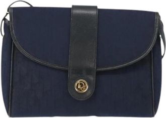 Dior Pre-owned Vintage Trotter Schoudertas - Dames - Vintage Schoudertas - Blauw - ONE Size - Leer - Vintage