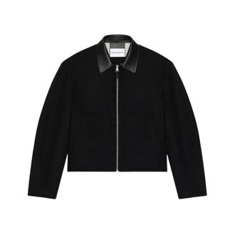 Givenchy Wollen overhemdjack - Heren - Jassen - Zwart - Maat: S Wol