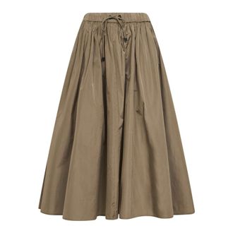 Max Mara Midi Skirts, female, Green, Size: 2XS Mxmlonza Skirt