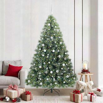 vidaXL &Aacute;rbol De Navidad Artificial Con 300 Led Verde 210 Cm Pe Y Pvc