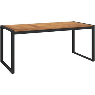 vidaXL Mesa De Jard&iacute;n Con Patas En U Madera Maciza Acacia 180x90x75 Cm Vidaxl