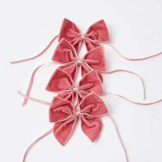 Mrs. Alice Velvet Napkin Bows in Pink at Nordstrom