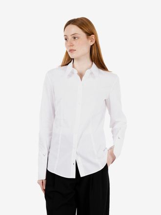 Patrizia Pepe Camicia slim fit bianco ottico