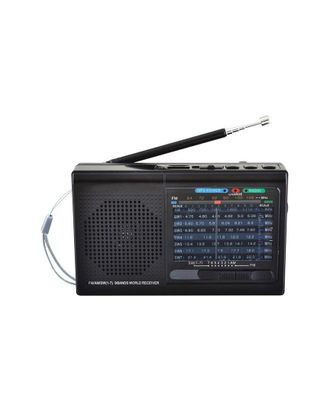 Supersonic 9 Band Black Radio With Bluetooth