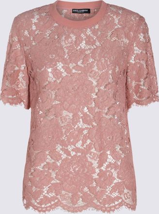 Dolce & Gabbana Top Rosa Polvere-Donna