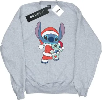 Disney Dames/Dames Lilo And Stitch Kerst Sweatshirt (Sportgrijs)