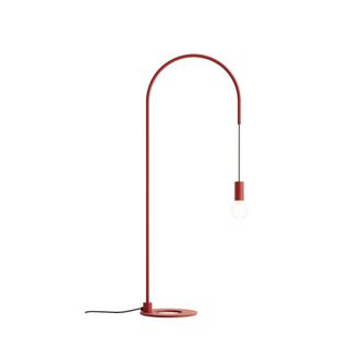 Zafferano L&aacute;mpara de mesa zafferano en aluminio pintado rojo, h 113 cm