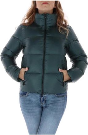 RefrigiWear Bicolor Nylon Shell Jacket - Dames - Winterjassen - Groen - XS - Nylon - Jassen