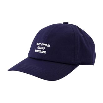 Dr&ocirc;le de Monsieur Casquette Slogan - Heren - Petten - Blauw - ONE Size - Katoen - Accessoires