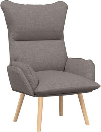 vidaXL Relaxing Chair Taupe 69 x 74 x 93 cm Fabric Vidaxl