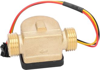 OEM Sensor De Flujo De Agua De Lat&oacute;n G1/2 Pulgada, Medidor De Efecto Hall, 3-24 V Cc Para Calentadores De Agua Y Terminales De Pago