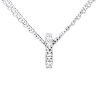 Lola Van Der Keen Womens Necklace - Like a Star Collection Silver Sterling - One Size