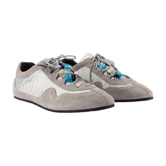 Cecilie Bahnsen Womens Blaise Sneaker Beige Calfskin