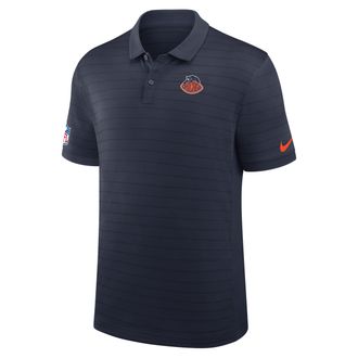 Nike Chicago Bears Rivalries Collection Sideline Victory Striped Nike Mens Dri-FIT NFL Polo in Blue | 03BG0E077Q-5U0