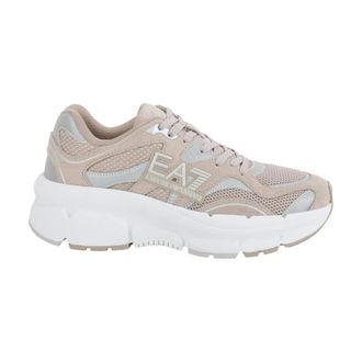 Emporio Armani Beige Sneaker Schoenen - Heren - Sneakers - Beige - 42 EU - Polyester - Schoenen