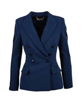 Elisabetta Franchi Multicolor Tailored Double-Breasted Polyester-Blend Blazer