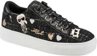 Karl Lagerfeld Cate Pins Sneaker in Black at Nordstrom, Size 6.5